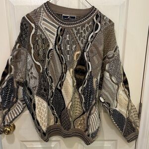 Women's Multitone Textured Crewneck Sweater - Neutral Tones